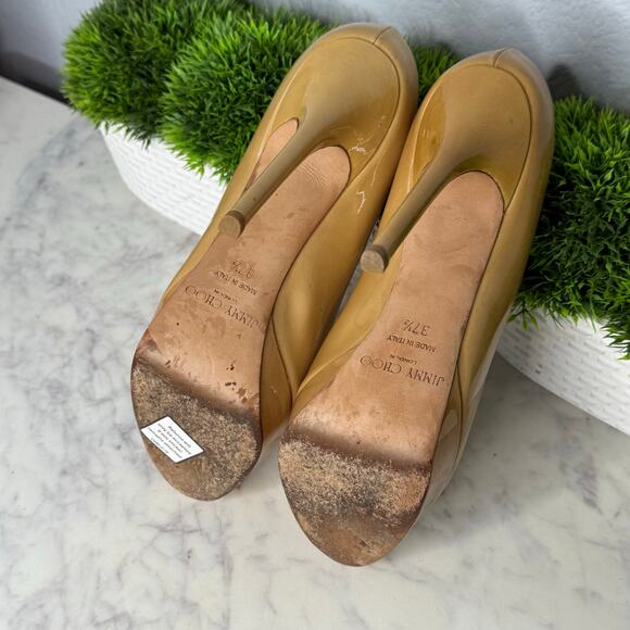 Jimmy Choo Patent Pumps 37.5 - Picture 6 of 9